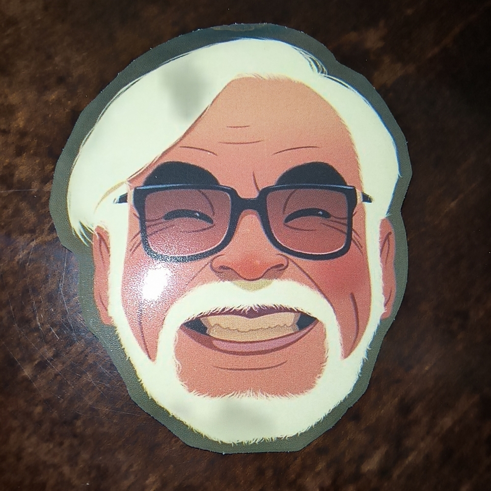 Smiling Face Glasses Sticker in Gray and White - Women Accessories